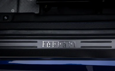 Luxury interior of Ferrari 599 GTO name