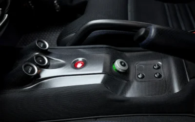 Luxury interior of Ferrari 599 GTO 7