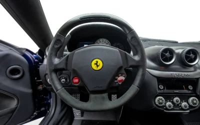 Luxury interior of Ferrari 599 GTO 4