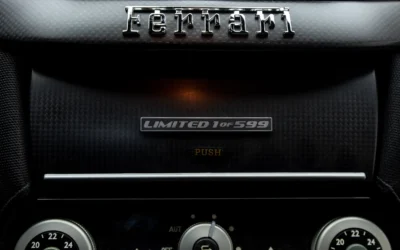 Luxury interior of Ferrari 599 GTO 9